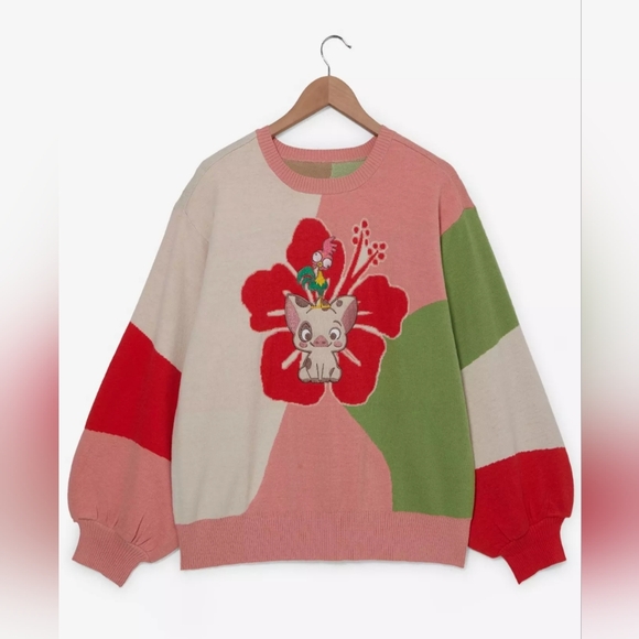 Disney Sweaters - Disney Boxlunch Moana Pua & Hei Hei Hibiscus Women's Sz Sm